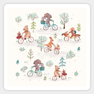 Biking animals Magnet